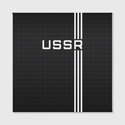 Холст квадратный USSR carbon, цвет: 3D-принт — фото 2