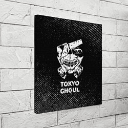 Холст квадратный Tokyo Ghoul с потертостями на темном фоне, цвет: 3D-принт — фото 2