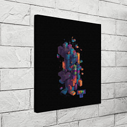 Холст квадратный Tetris abstract, цвет: 3D-принт — фото 2