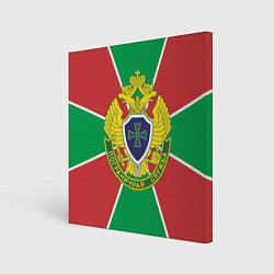 Холст квадратный Пограничная служба - герб ПВ, цвет: 3D-принт