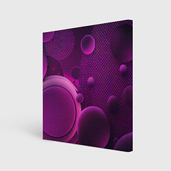 Картина квадратная Фиолетовые шары