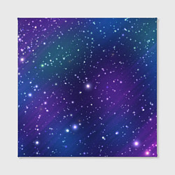 Холст квадратный Фиолетовая розовая звездная туманность в космосе, цвет: 3D-принт — фото 2
