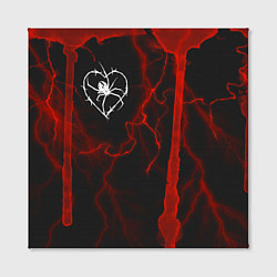 Холст квадратный Гранж, разводы и паук, цвет: 3D-принт — фото 2