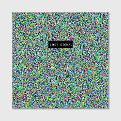 Холст квадратный Пиксельные помехи, цвет: 3D-принт — фото 2