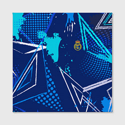Холст квадратный Реал Мадрид фк эмблема, цвет: 3D-принт — фото 2