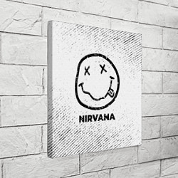 Холст квадратный Nirvana с потертостями на светлом фоне, цвет: 3D-принт — фото 2