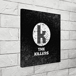 Холст квадратный The Killers с потертостями на темном фоне, цвет: 3D-принт — фото 2