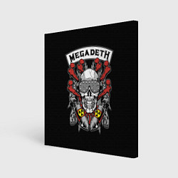 Картина квадратная Megadeth - ядерный череп