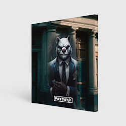 Картина квадратная Payday 3 white bear