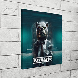 Холст квадратный Payday 3 bear, цвет: 3D-принт — фото 2