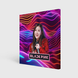 Картина квадратная Blackpink Rose