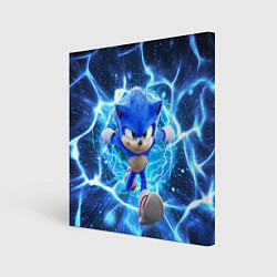 Картина квадратная Sonic electric waves