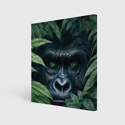 Картина квадратная Крупная морда гориллы