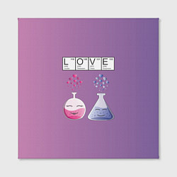 Холст квадратный Химия Любви, цвет: 3D-принт — фото 2