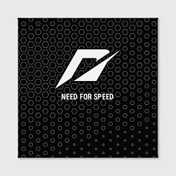 Холст квадратный Need for Speed glitch на темном фоне, цвет: 3D-принт — фото 2