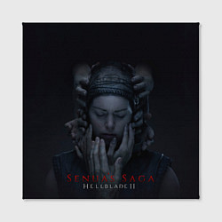 Холст квадратный Сенуа и руки Hellblade 2, цвет: 3D-принт — фото 2