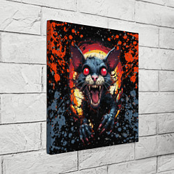 Холст квадратный Кот зомби - comics art style, цвет: 3D-принт — фото 2