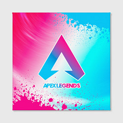 Холст квадратный Apex Legends neon gradient style, цвет: 3D-принт — фото 2
