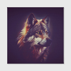 Холст квадратный Задумчивый волк, цвет: 3D-принт — фото 2