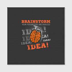 Холст квадратный Взрывная идея, цвет: 3D-принт — фото 2
