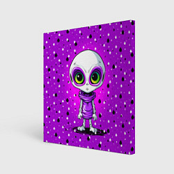 Картина квадратная Alien - purple color