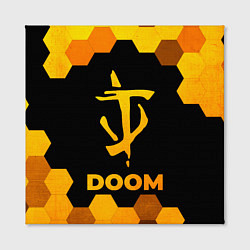 Холст квадратный Doom - gold gradient, цвет: 3D-принт — фото 2