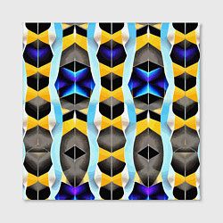 Холст квадратный Vanguard geometric pattern - neural network, цвет: 3D-принт — фото 2