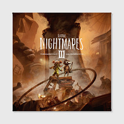 Холст квадратный Герои Little nightmares 3, цвет: 3D-принт — фото 2