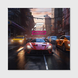 Холст квадратный Forza Horizon street racing, цвет: 3D-принт — фото 2