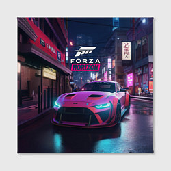 Холст квадратный Forza night racing, цвет: 3D-принт — фото 2