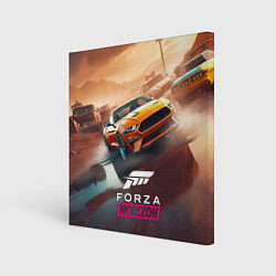 Холст квадратный Forza Horizon race, цвет: 3D-принт