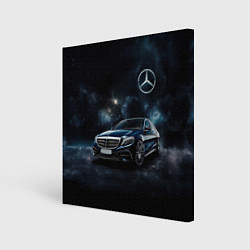 Картина квадратная Mercedes Benz galaxy