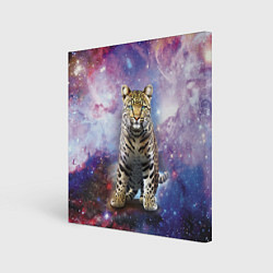 Картина квадратная Space leopard