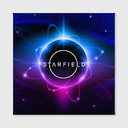 Холст квадратный Starfield space logo, цвет: 3D-принт — фото 2
