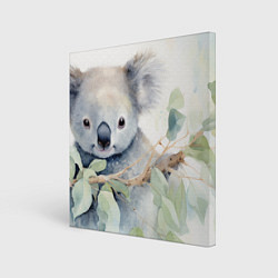Картина квадратная Коала акварель