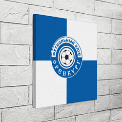 Холст квадратный ФК Оренбург, цвет: 3D-принт — фото 2