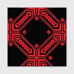 Холст квадратный Национальный черный, цвет: 3D-принт — фото 2