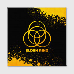 Холст квадратный Elden Ring - gold gradient, цвет: 3D-принт — фото 2