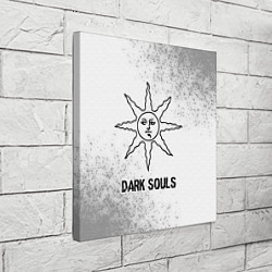 Холст квадратный Dark Souls glitch на светлом фоне, цвет: 3D-принт — фото 2