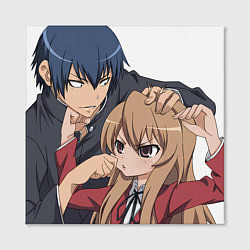 Холст квадратный Toradora Тайга Рюдзи, цвет: 3D-принт — фото 2