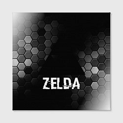 Холст квадратный Zelda glitch на темном фоне, цвет: 3D-принт — фото 2