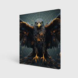 Картина квадратная Орёл с расправленными крыльями
