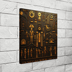 Холст квадратный Арт в стиле египетских письмен, цвет: 3D-принт — фото 2