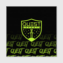 Холст квадратный Quest esports, цвет: 3D-принт — фото 2