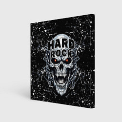 Картина квадратная Hard rock - evil skull