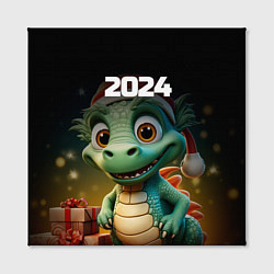 Холст квадратный Милый дракон 2024 символ года, цвет: 3D-принт — фото 2