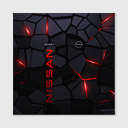 Холст квадратный Nissan - плиты с эффектом свечения, цвет: 3D-принт — фото 2