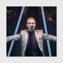 Холст квадратный Depeche Mode - Dave Gahan stage memento mori, цвет: 3D-принт — фото 2