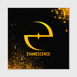 Холст квадратный Evanescence - gold gradient, цвет: 3D-принт — фото 2