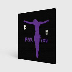 Холст квадратный Depeche Mode - I Feel You силуэт, цвет: 3D-принт